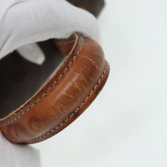 CELINE Macadam Canvas Hand Bag Pvc Leather Brown - Picture 8 of 16